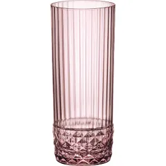 Highball “America 20x” glass 400ml D=68,H=158mm pink.