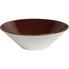 Salad bowl “Terramesa Mocha”  porcelain  0.5 l  D=165, H=80mm  dark brown.