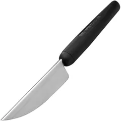 Knife for decorative cutting of vegetables and fruits  metal, plastic , L=21cm  metallic, black