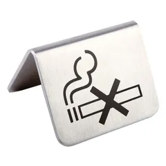 Табличка «Не курить»[2шт] металл 200мл ,H=35,L=50,B=50мм металлич.