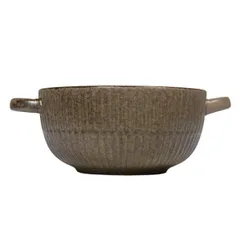 Чашка бульонная «Ритм Терракота» керамика 0,6л D=14,H=7см терракот, изображение 4