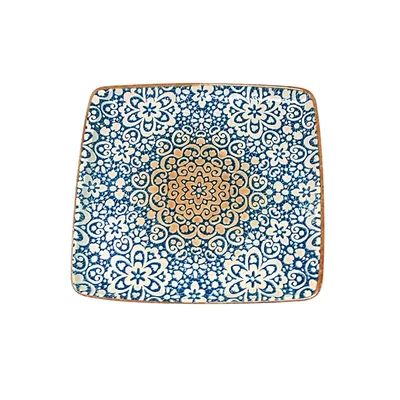 Блюдо сервировочное «Альхамбра» квадратное фарфор ,L=32,B=30см белый,синий