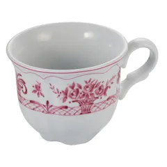 Чашка кофейная «Нео Антирос» фарфор 100мл D=9/7,H=5см белый,розов.