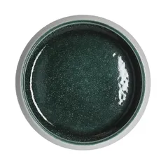 Салатник «Эллипс» керамика D=140,H=45мм белый,зелен., изображение 2