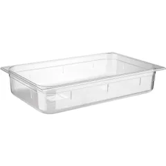 Gastronorm container (1/1)  polycarbonate , H=10, L=53, B=32.5 cm  transparent.