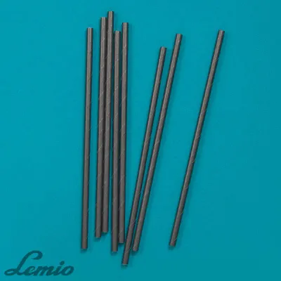 Трубочка бумажная черная, 10*250 мм, 150 шт/уп, 1/6, изображение 2