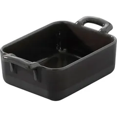 Емкость для запекания «Эклипс» керамика 450мл ,H=45,L=160,B=110мм черный