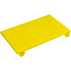 Cutting board with stop  polyethylene , H=20, L=530, B=325mm  yellow.