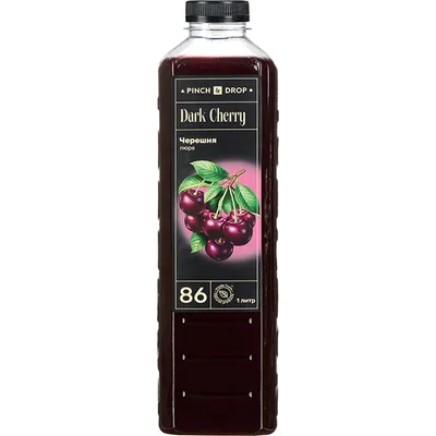 Пюре «Черешня» фруктовое Pinch&Drop пластик 1л D=7,H=26см, Состояние товара: Новый, Вкус: Черешня
