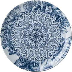 Plate “Paradise”  porcelain  D=27cm  white, blue