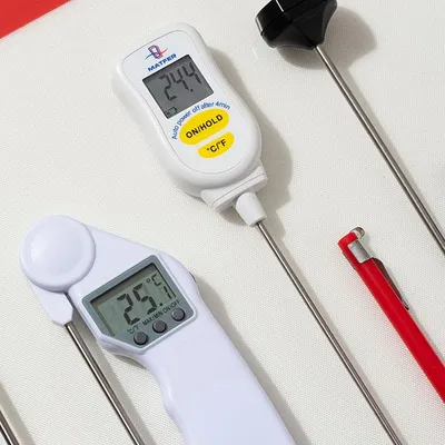 Термометр цифровой (-50С+300С) пластик ,H=20,L=275/115,B=48мм белый, изображение 6