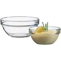 Salad bowl glass 0.625l D=140,H=64mm clear.