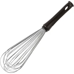 Whisk made of 11 wire elements  stainless steel, plastic  L=40/21, B=8 cm  metallic, black