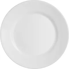 Plate “Restaurant” glass D=255,H=20mm white