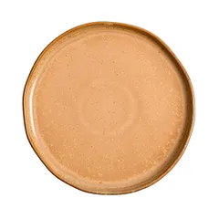 Тарелка «Эггшелл Нейчер» с бортом фарфор D=18,H=2см коричнев.