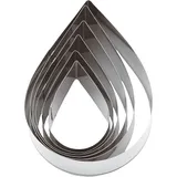 Набор кондитерских форм «Капля»[6шт] сталь нерж. D=10,H=3см металлич.