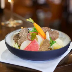 Салатник «Солид» фарфор 450мл D=175,H=45мм черный,белый, изображение 2