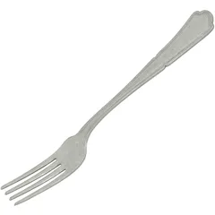 Table fork “Charm”, aged  stainless steel  metal.