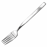 Вилка столовая «Эмбосс» сталь нерж. ,L=210/65,B=3мм металлич.