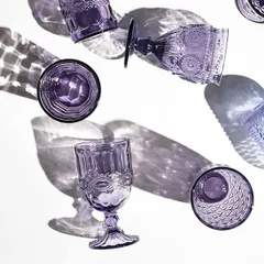 Хайбол (стакан) стекло 400мл D=84,H=130мм фиолет., изображение 2