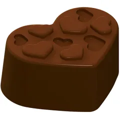 Mold for chocolate “Heart”[24pcs] ,H=14,L=33,B=25mm