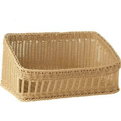 Wicker basket H=27/16cm polyprop. ,L=60,B=40cm