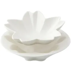 Salad bowl “Dionysus” round, two parts  porcelain  100 ml  D=125, H=65mm  white