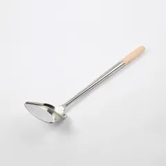 Лопатка кухонная с деревянной ручкой сталь нерж.,дерево ,L=47,5/10,5,B=12см, изображение 4