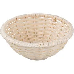 Wicker basket for bread  polyrottan  D=230/80, H=85mm  beige.