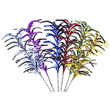 Украшения для коктейлей «Пальма ассорти на палочке» L=22cм  фольга,дерево ,H=205,L=120,B=40мм разноц