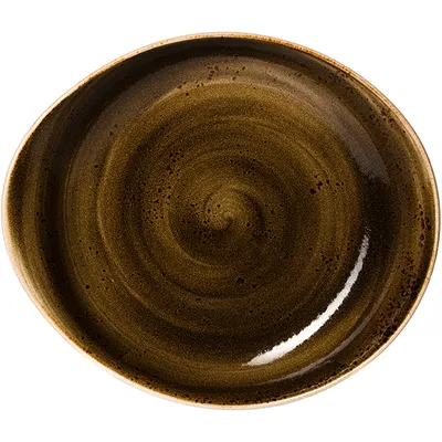 Салатник «Крафт Браун» фарфор 0,67л ,H=55,L=280,B=245мм коричнев., Цвет: Коричневый