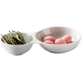 Менажница «Бистро» 2 секции  50/90 мл фарфор ,L=18,B=10см белый