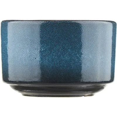 Сахарница б/крышки «Млечный путь голубой» фарфор 350мл D=100,H=65мм голуб.,черный, изображение 2