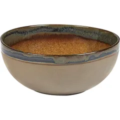 Salad bowl “Surfis” ceramics 1.3l D=19,H=8cm brown.