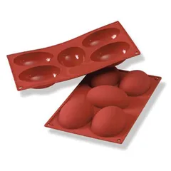 Baking dish “Half an egg” [5 cells] silicone ,H=36,L=102,B=72mm