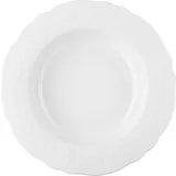 Тарелка глубокая «Флер Бьянко» фарфор 300мл D=230,H=35мм белый