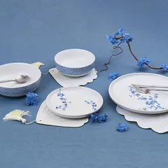 Тарелка «Ориенталь» десертная фарфор D=19см белый,синий, изображение 2