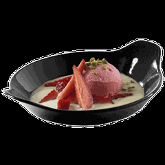 Сковорода порционная фарфор 200мл D=15,H=3,L=18см черный