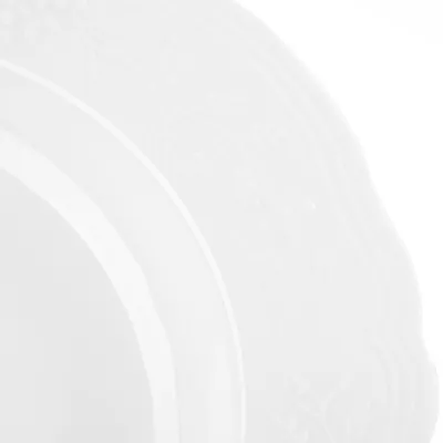 Тарелка глубокая «Флер Бьянко» фарфор 300мл D=230,H=35мм белый, изображение 2