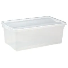 Container for products “Crystal” with lid  polyprop.  5 l , H=12, L=33, B=19 cm  transparent.