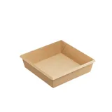 Контейнер бумажный OneClick картон 0,95л ,H=45,L=165,B=165мм св.корич.