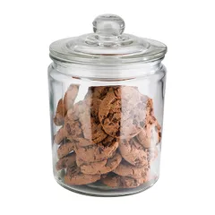 Банка «Классик» круглая с крышкой стекло,стекло 2л D=14,H=21,5см прозр., изображение 2