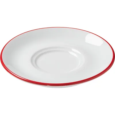 Блюдце «Ретро Роте Пункте» фарфор D=12см белый,красный, изображение 2