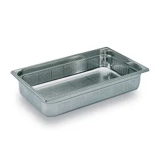 Gastronorm container (1/1) perforated  stainless steel , H=40, L=530, B=325mm  metal.