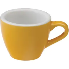 Coffee cup “Egg”  porcelain  80 ml  mustard.