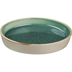 Тарелка «Эрбосо Реативо» фарфор 200мл D=175,H=30мм бирюз.,бежев., изображение 2