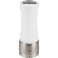 Мельница для соли с метал.механизмом дерево D=6,H=16см белый