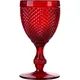 Бокал для вина «Бикос» стекло 280мл D=88,H=170мм красный, Цвет: Красный, Объем по данным поставщика (мл): 280