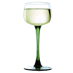 Бокал для вина «Вин дю Рин» стекло 150мл D=6,H=16см прозр.,зелен.