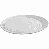 Блюдо «Бистро» фарфор D=28,H=2см белый